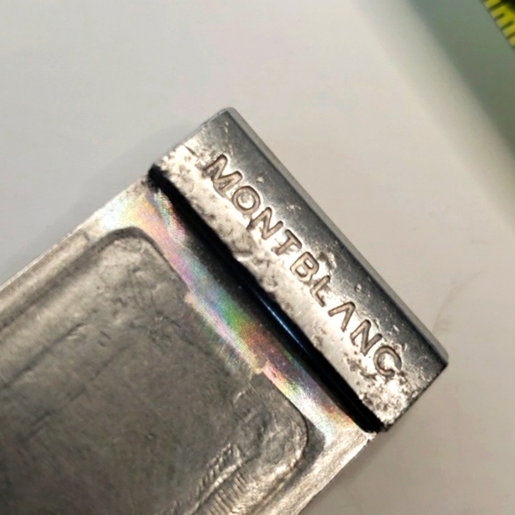 Mont Blanc Germany vintage VTG silver money clip signed with hallmark star - Picture 9 of 10